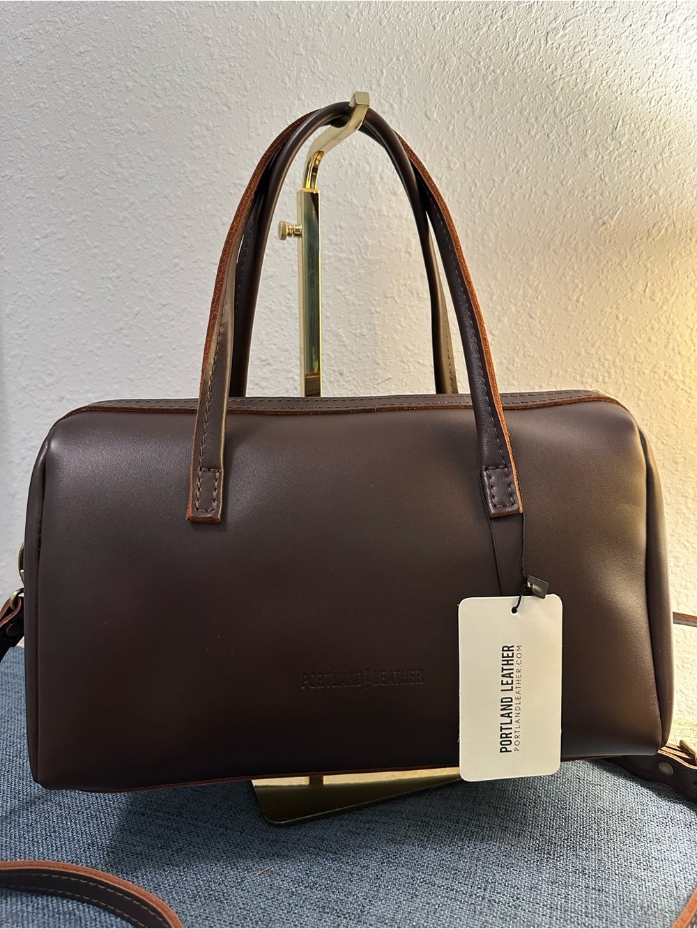 Portland Leather Sloan Bag *Oversized* in Grizzly